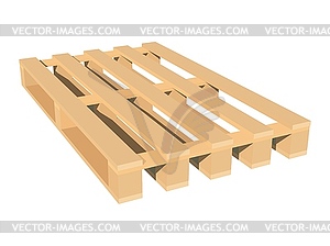 Color wooden pallet object of industry - vector clipart