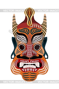 Cartun style ethnic mask tribal element of - vector clip art