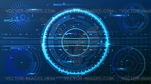 HUD UI business app futuristic user interface HUD - vector clipart