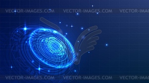 HUD Sci-Fi Futuristic Dashboard Display. Vitrual - vector image