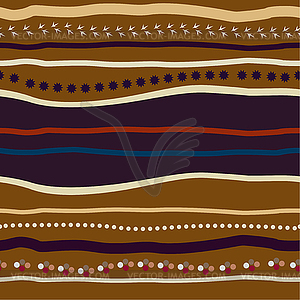 Tribal seamless pattern - royalty-free vector clipart
