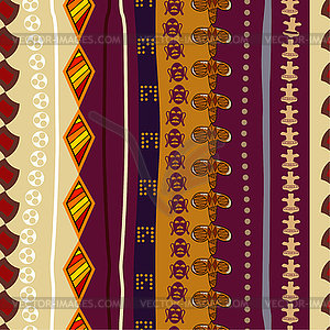 Seamless pattern with geometric elements and mask - vector clipart