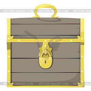 Closed pirate chest - vector clipart