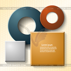 Set of elements for web design and infographics - vector image