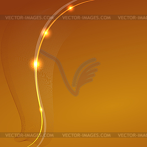 Abstract yellow background with a fancy element - vector EPS clipart