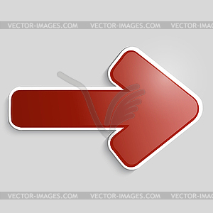 Red arrow - vector clip art