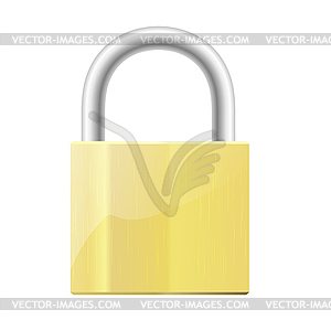 Closed padlock - vector clipart