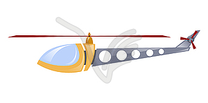Children`s toy helicopter - vector image