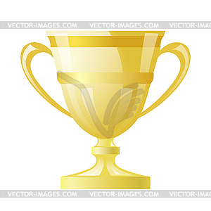 Gold cup - vector clipart