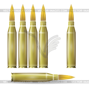 Set of automaton ammunition - vector clip art