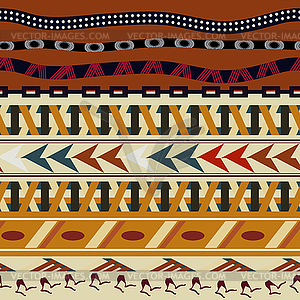 Tribal seamless texture in African style - vector image