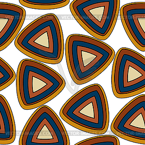 Seamless pattern with triangular elements - vector clipart