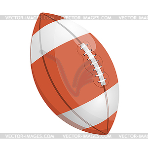 Cartoon rugby ball - royalty-free vector clipart