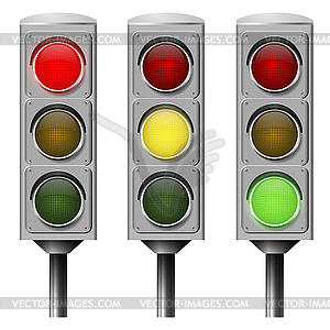 Image traffic light - vector image