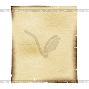 Sheet of old paper - vector clipart