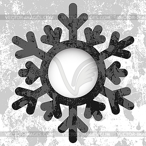 Monochrome Christmas Card - vector clipart