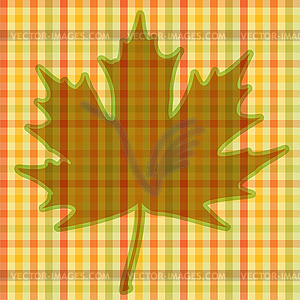 Squared Autumnal Card - vector clipart