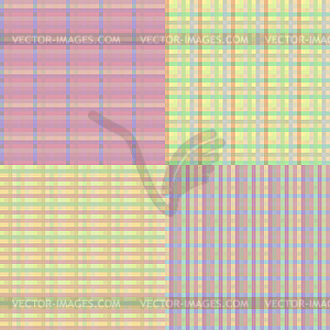 Checkered Seamless Set - vector image