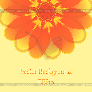 Floral Card - Summer - vector clip art
