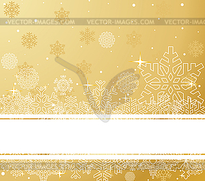 Gold Christmas Background - vector clip art
