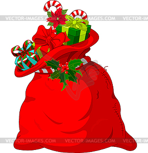 Santa’s sack - vector clipart / vector image