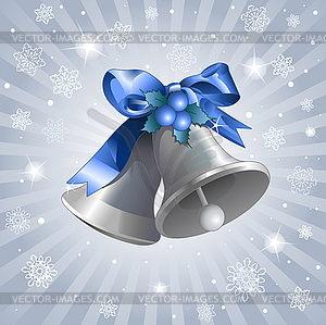 Christmas Bells background - vector image