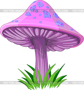 Волшебный гриб - изображение в векторном виде