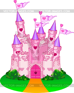 Princess Castle - royalty-free vector image