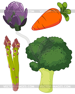 Set of vegetables  - vector image