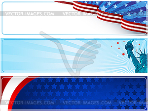 Patriotic banners - vector image