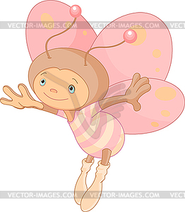 Cute butterfly - vector clip art