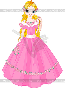 Fairytale princess - vector image