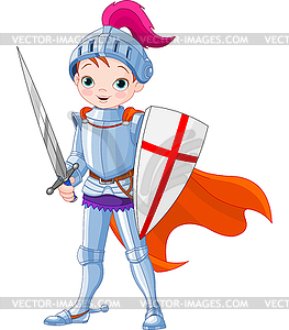 Medieval knight - vector clipart