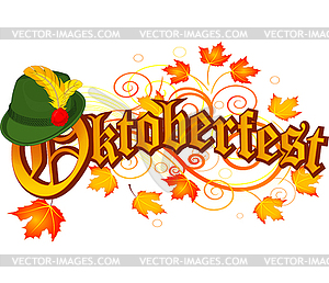 Oktoberfest celebration design - vector clip art