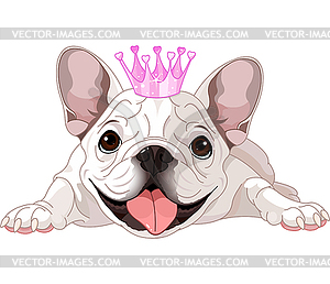 Royalty bulldog - vector image