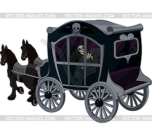 Halloween Carriage - vector clip art