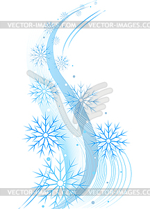 Winter swirl - vector clip art