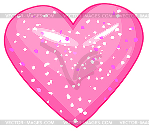 Блестящие сердца - рисунок в векторном формате