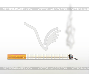 Smoking cigarette .  - vector image