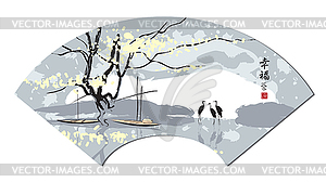 Chinese watercolor - vector clipart