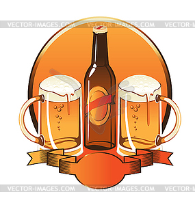 Beer glass - vector image