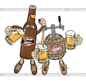 Alcoholics - vector clip art