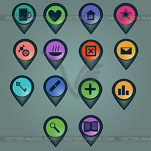 Buttons set - vector clipart