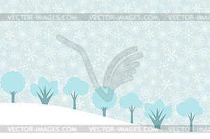 Trees background - vector image