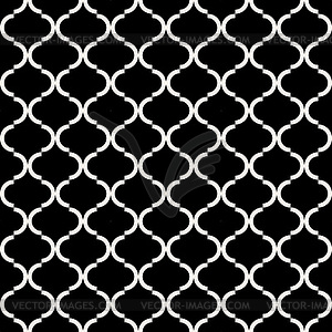 Black and white seamless ornamental pattern - vector EPS clipart