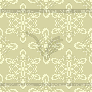 Seamless pastel abstract floral pattern - vector image