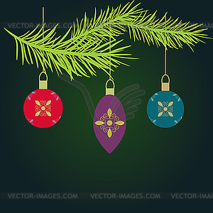 New year card - vector image