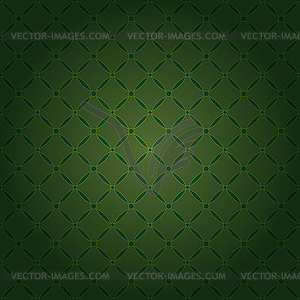 Seamless dark green ornamental rhombus pattern - vector image