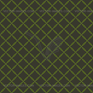 Seamless decorative grid pattern dark green - stock vector clipart