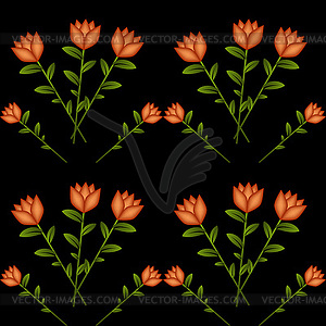 Flowers pattern - vector image